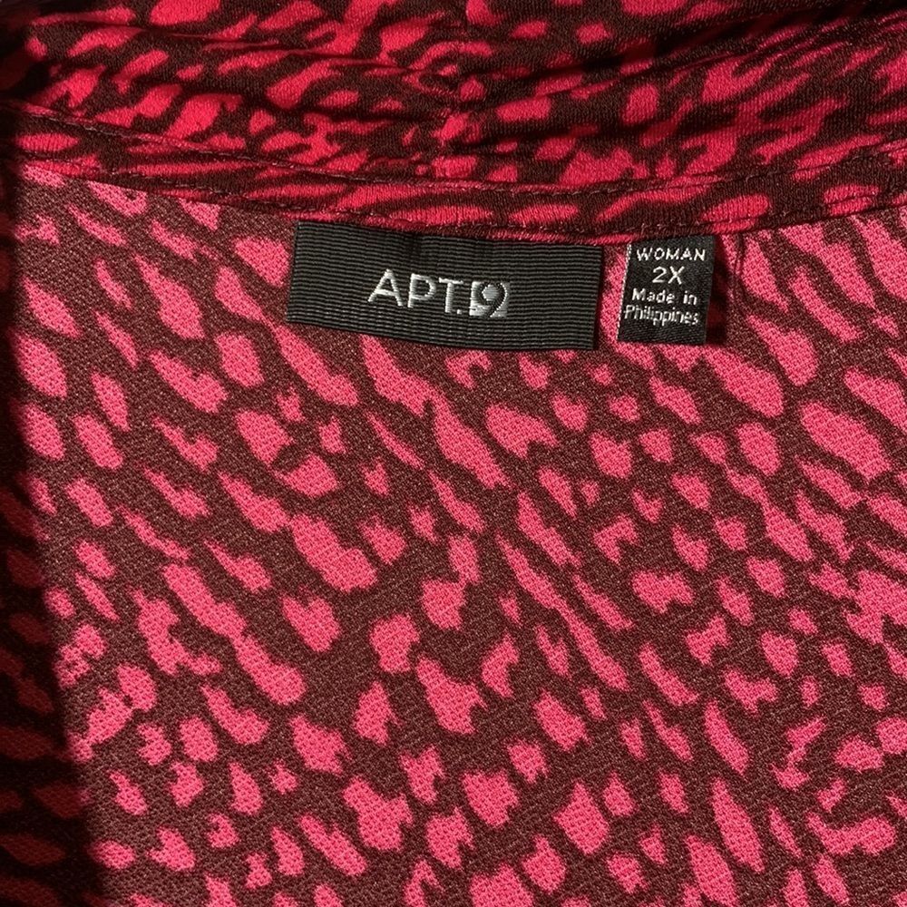 Apt 9 Size 2X wrap long sleeve top NWT - Picture 3 of 9